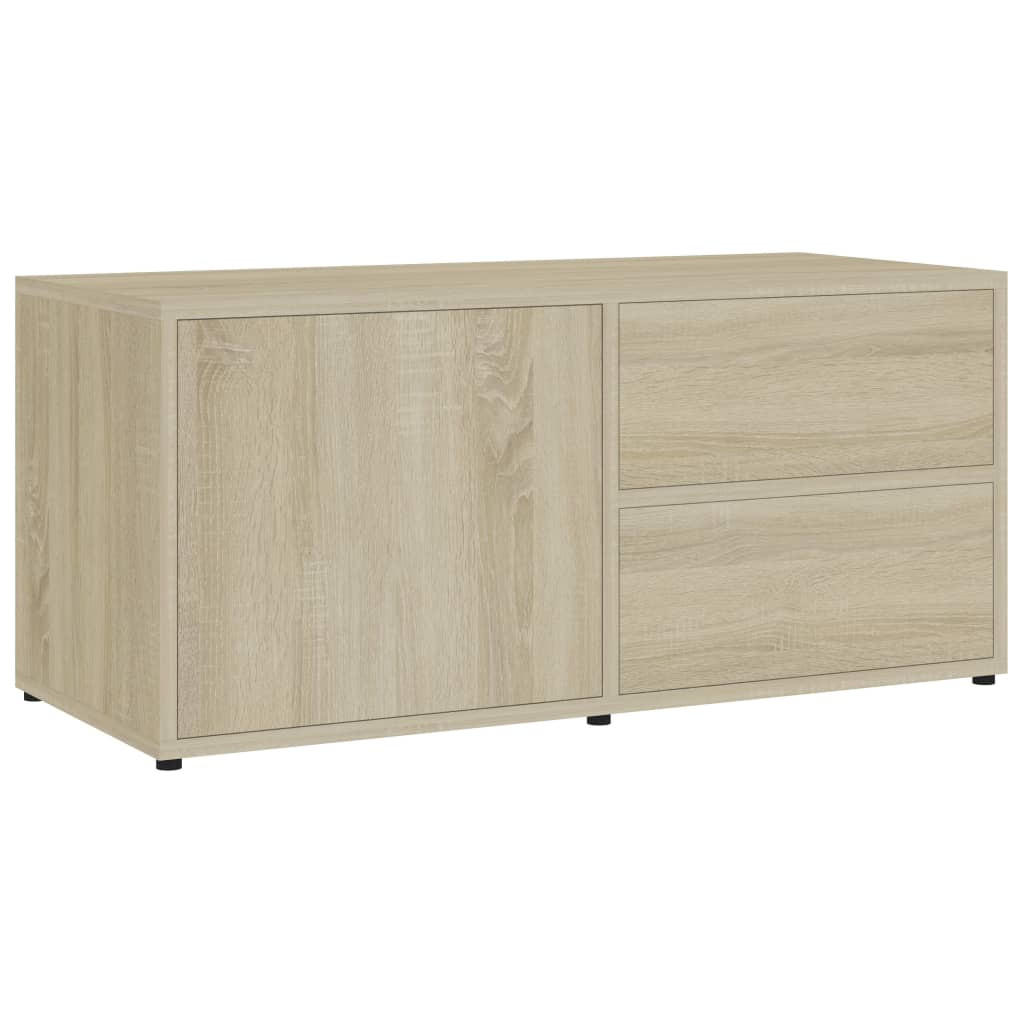 TV-SCHRANK Sonoma-Eiche 80x34x36 cm Holzwerkstoff - Braun, Holzwerkstoff (80/36/34cm) - furnicato