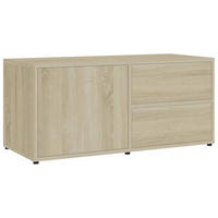 TV-SCHRANK Sonoma-Eiche 80x34x36 cm Holzwerkstoff - Braun, Holzwerkstoff (80/36/34cm) - furnicato