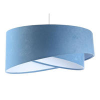 HÄNGELEUCHTE Blau 50/23 cm - Weiß, Kunststoff (50/1.3/23cm) - ONZENO