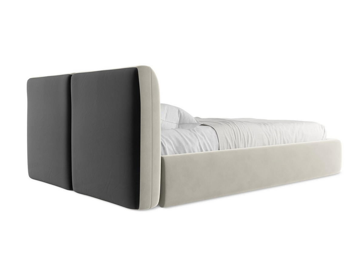POLSTERBETT mit Bettkasten und Lattenrost 160x228 Creme - Perlmutt/Creme, Kunststoff/Textil (140/200cm) - Makamii