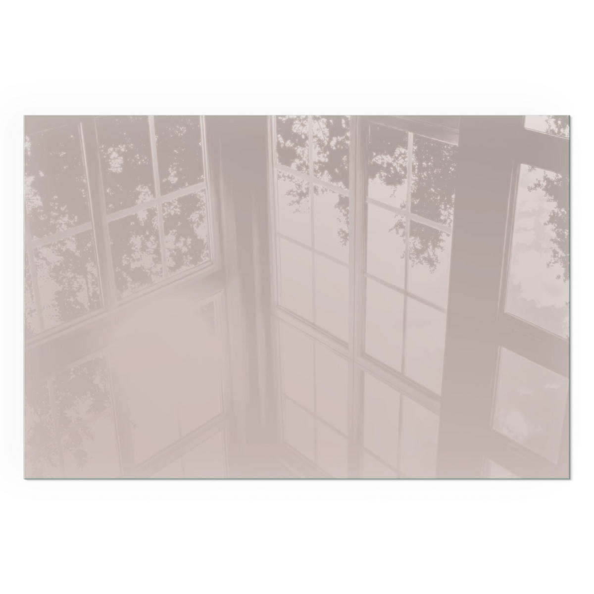 GLASPLATTE für Kamin 60x40 cm - Beige, Glas (60/40/0.4cm) - TULUP