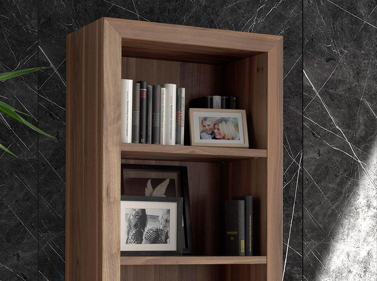 REGAL Holzregal aus Nussbaum 65/40/200 cm - Walnussfarben, Holz (65/200/40cm) - ANGEL CERDA