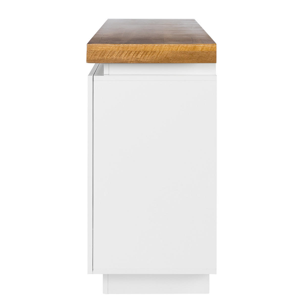 SIDEBOARD - Inkl. Beleuchtung - Eichefarben/Weiß, Holzwerkstoff (175/80/40cm) - home24