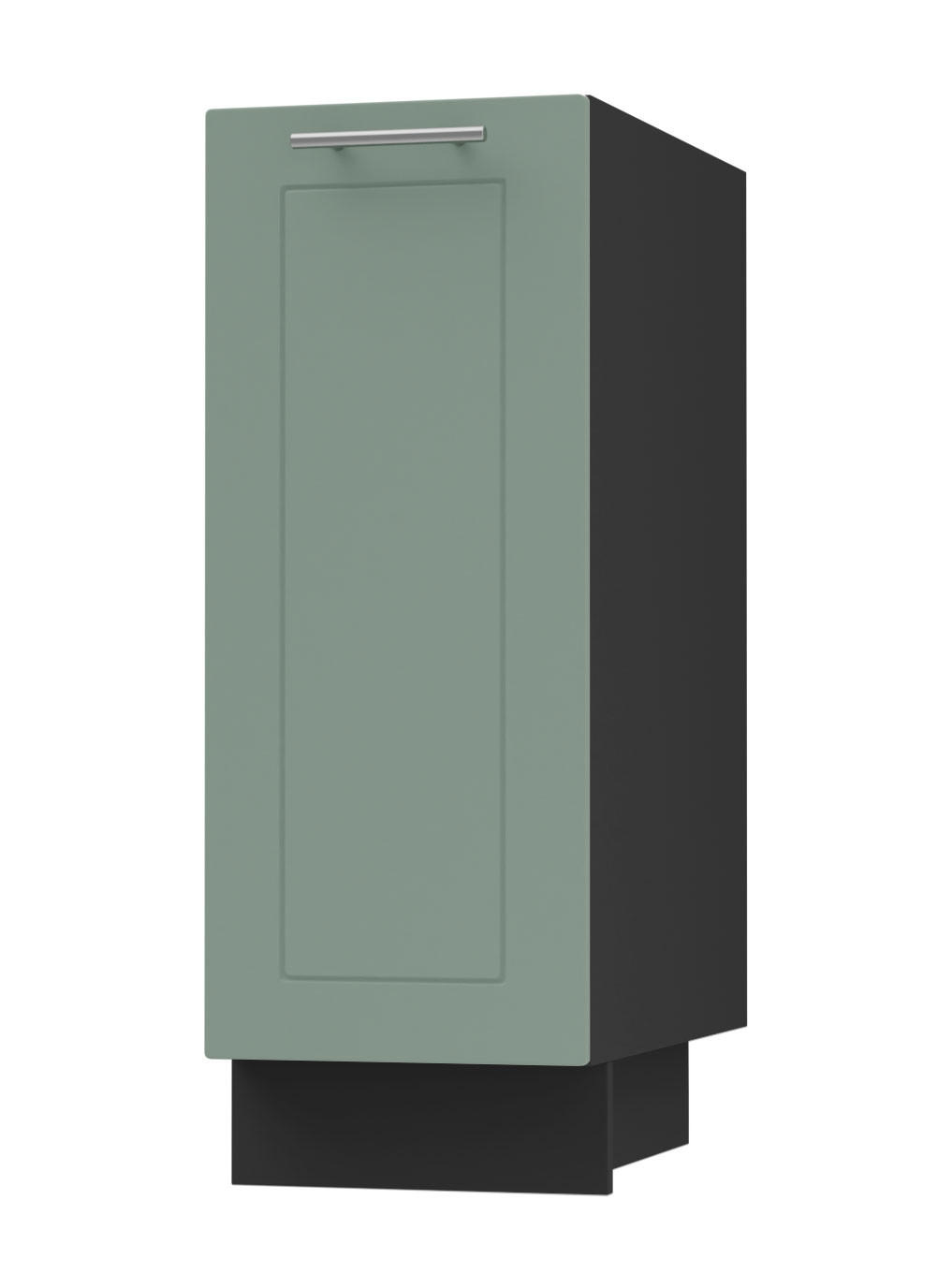 Feldmann-Wohnen Küchenunterschrank Mintgrün, Schwarz 30x82x50 cm