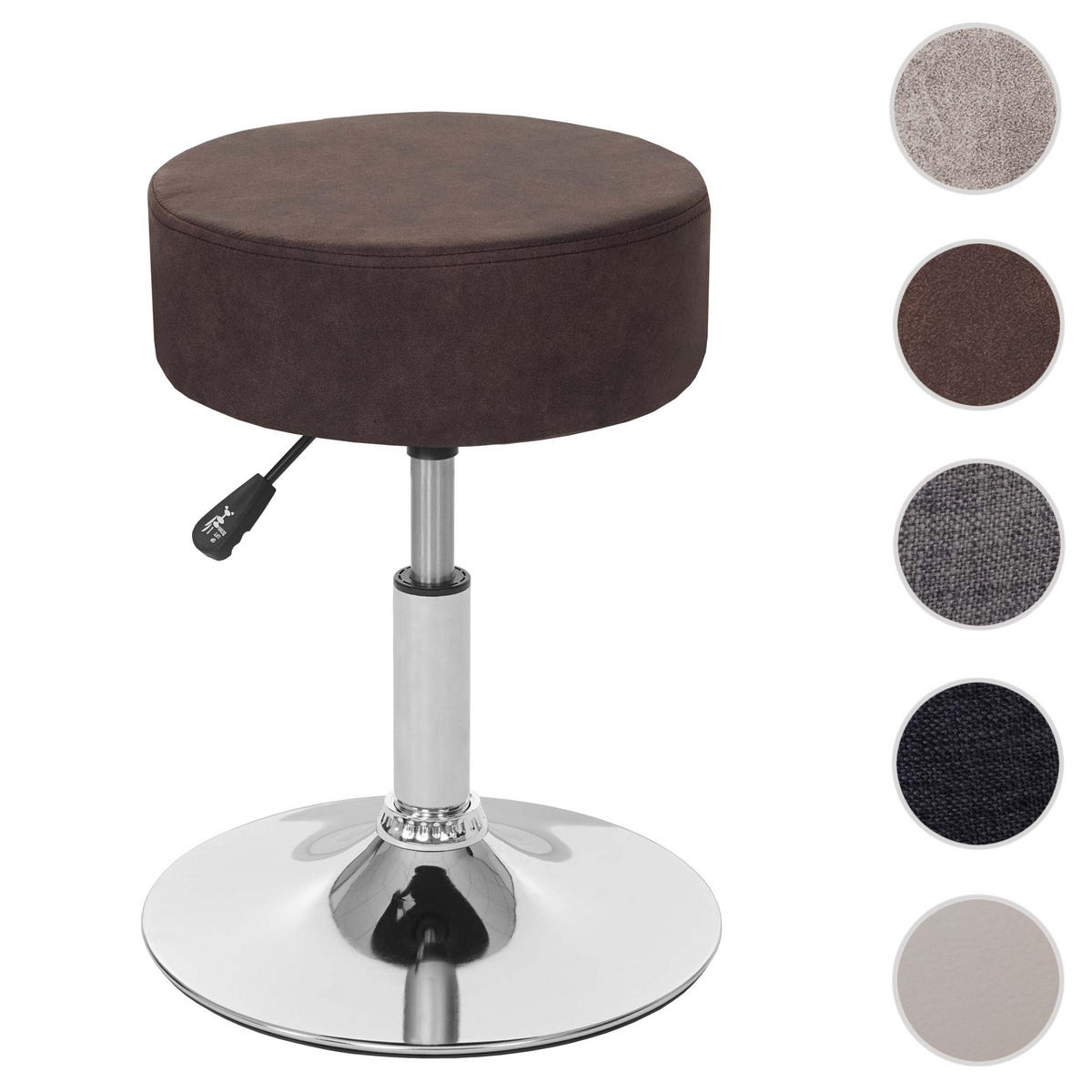 HOCKER Braun - Braun, Textil (35/55/35cm) - MCW