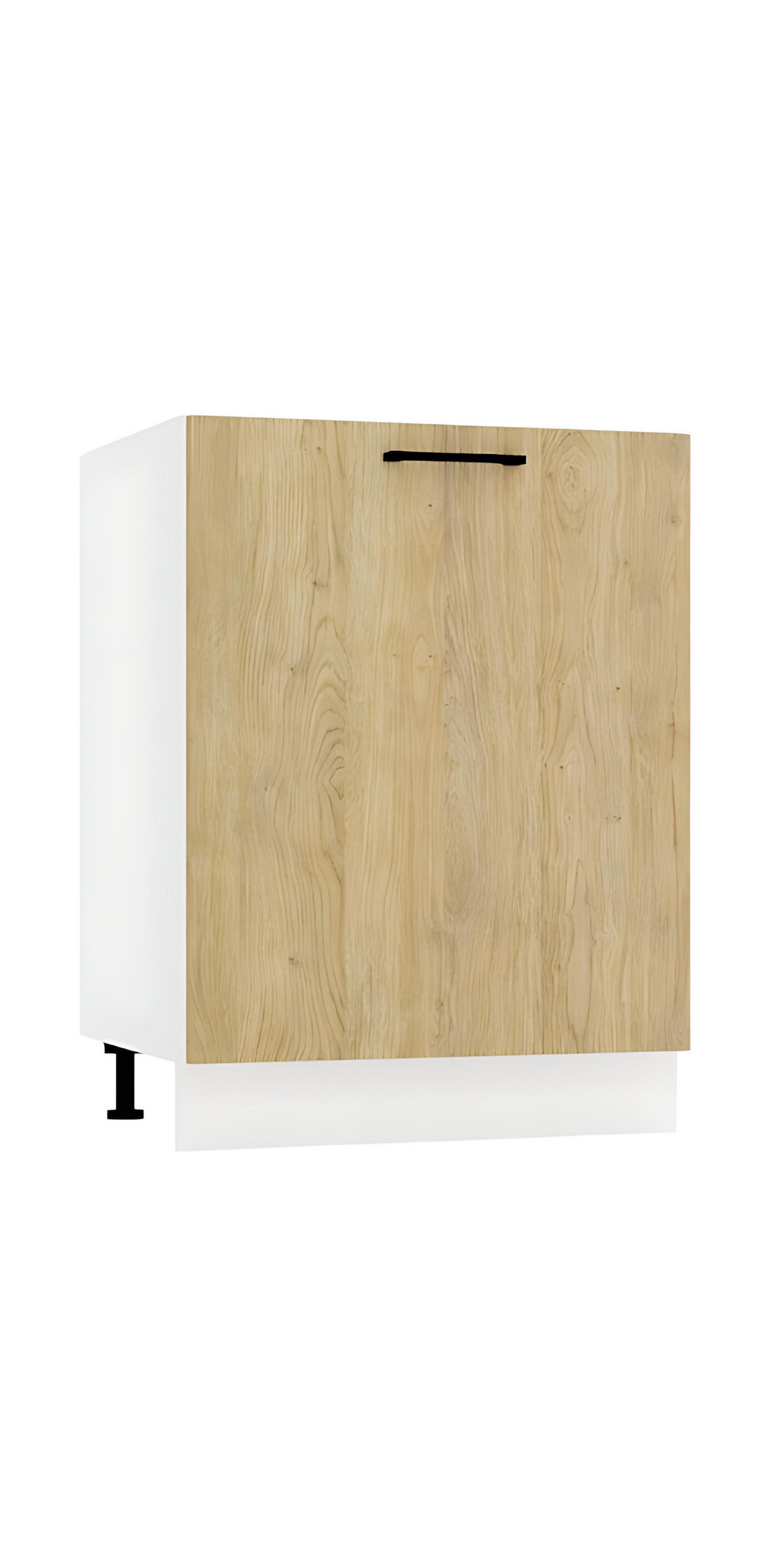 SPÜLENUNTERSCHRANK D60ZL P/L - Dnoria - Moderne Küchen Gestaltung - Eiche Artisan, Holz/Metall (60/82/52.4cm) - ROYAL24_MARKT