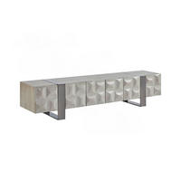 LOWBOARD MARGO Grau Holz - Grau, Holz/Metall (200/42/40cm) - KAWOLA