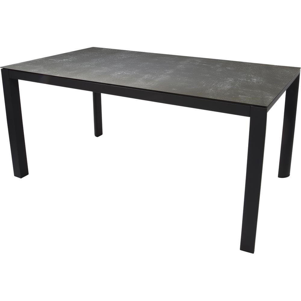 GARTENTISCH Mojito - Anthrazit - 160/90/74 cm - Dunkelgrau, Glas (160/90/74cm) - Lesli Living