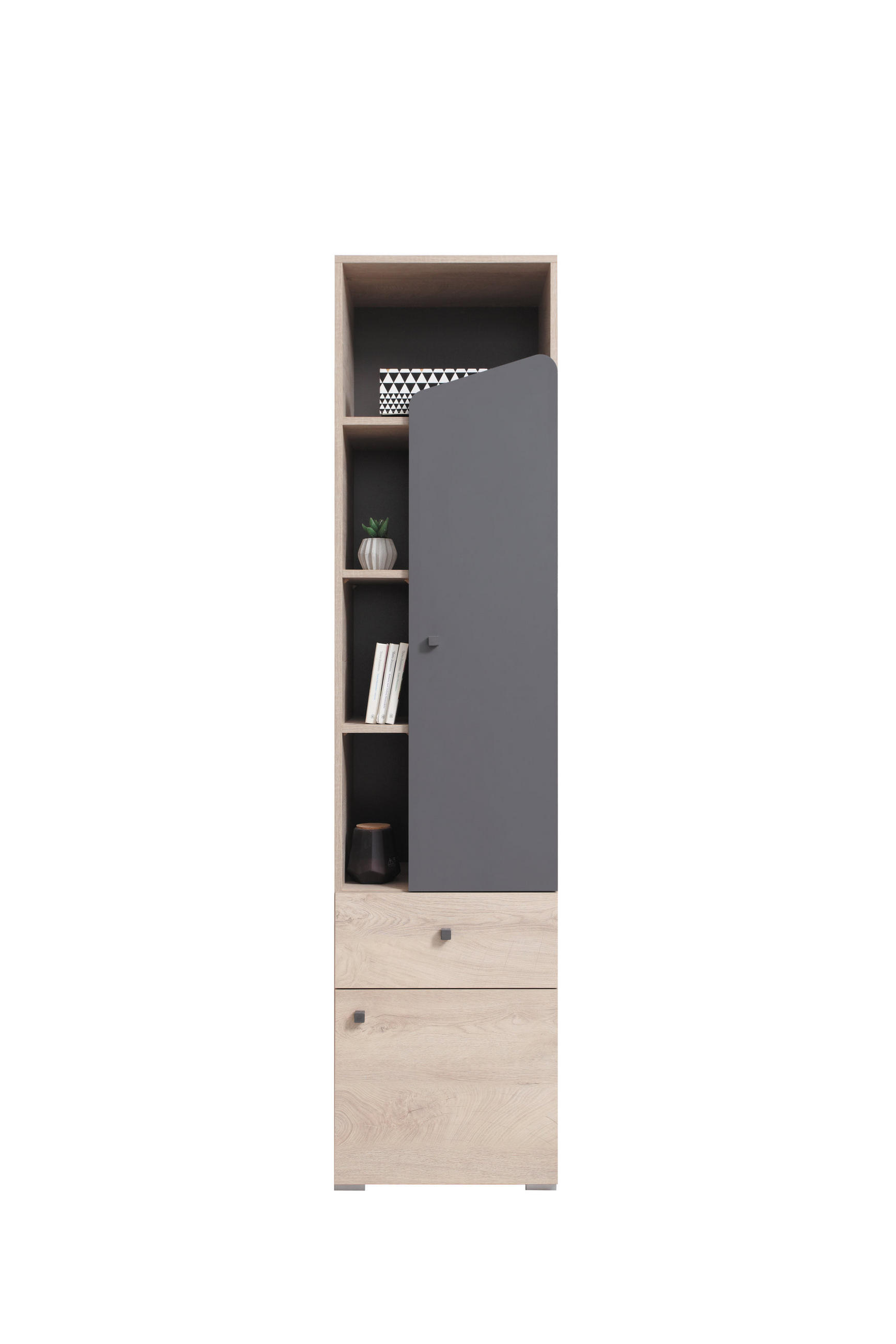 Masseno Bücherregal Eiche 45x190x40 cm