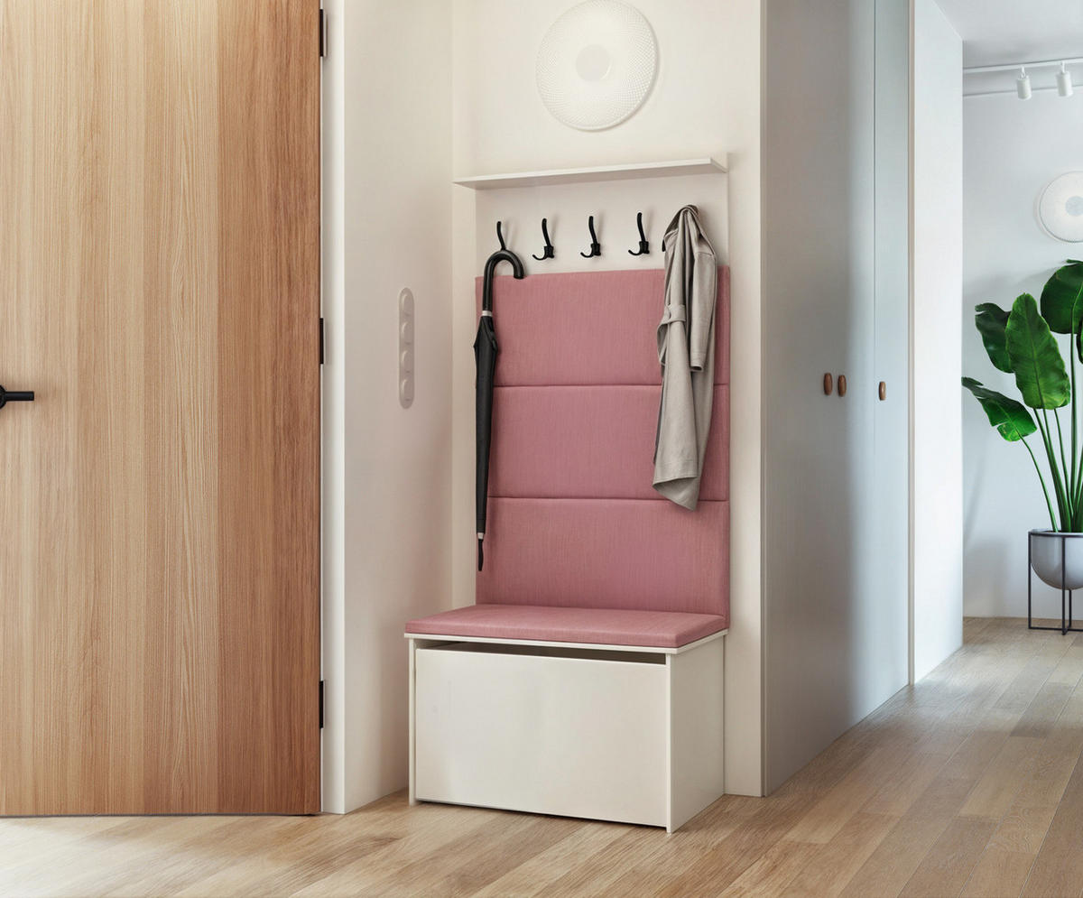 FLURMÖBEL Andy - Hellrosa, Holzwerkstoff (40/192/73cm) - RAUMHIRSCH FURNITURE