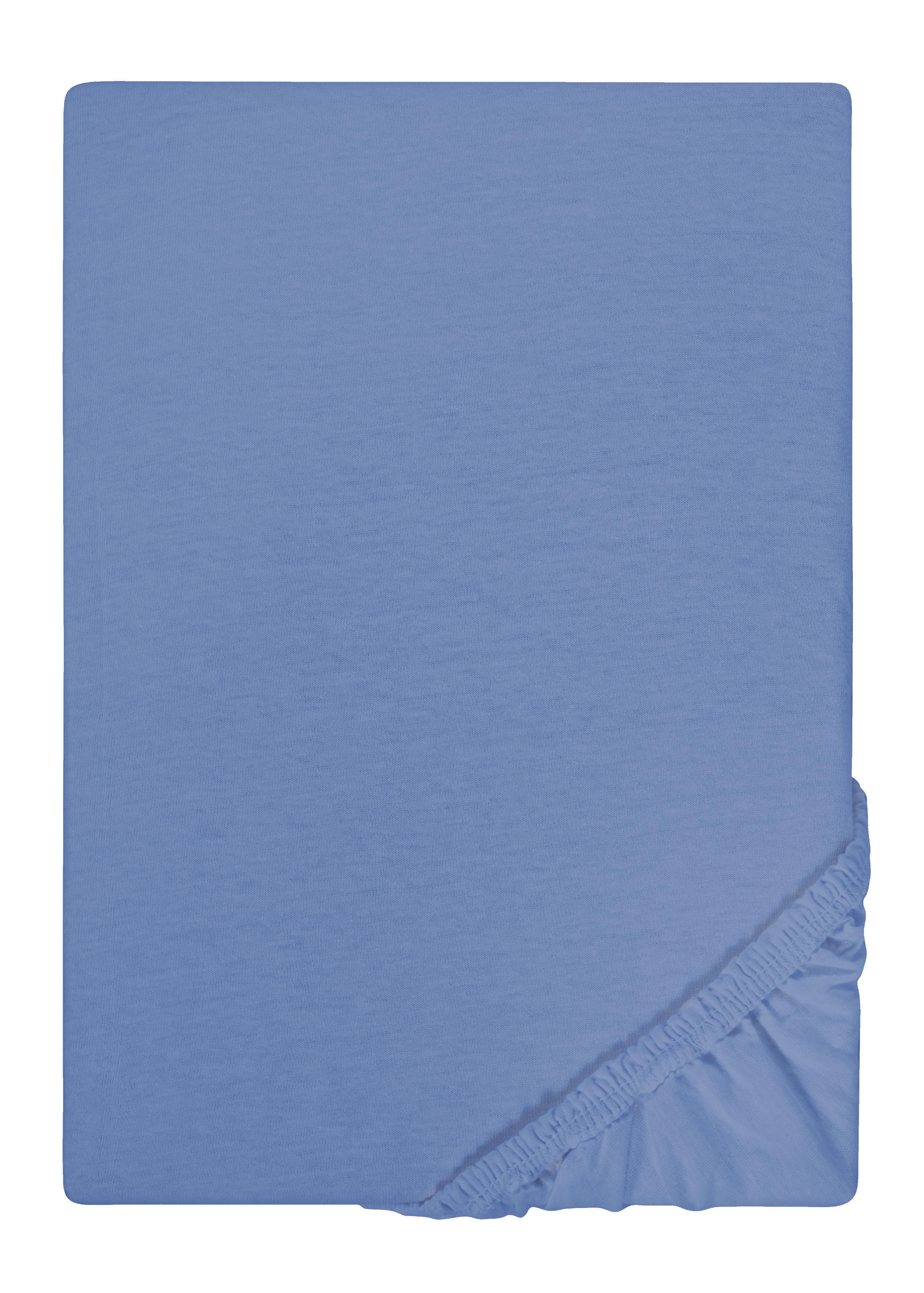 biberna Spannbetttuch Blau 100x200 cm