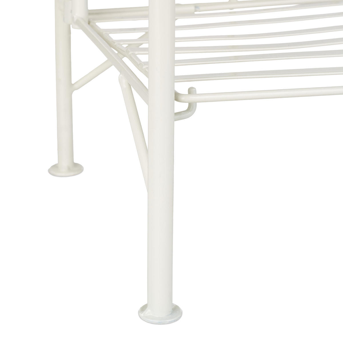 PFLANZENREGAL - Weiß, Metall (46/156/25cm) - Relaxdays