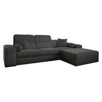ECKSCHLAFSOFA Vito I, Seite: Rechts - Anthrazit, Holz/Textil (276/187cm) - MIRJAN24