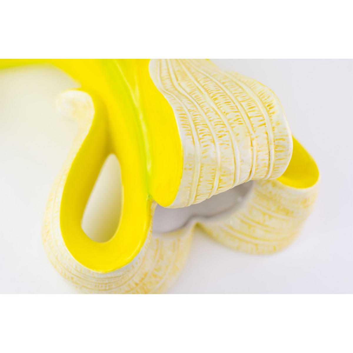BLUMENVASE Big Banana Romance, Dolomit, Gelb, 18 x 12 x 35 cm - Gelb, Keramik (35cm) - Donkey Products