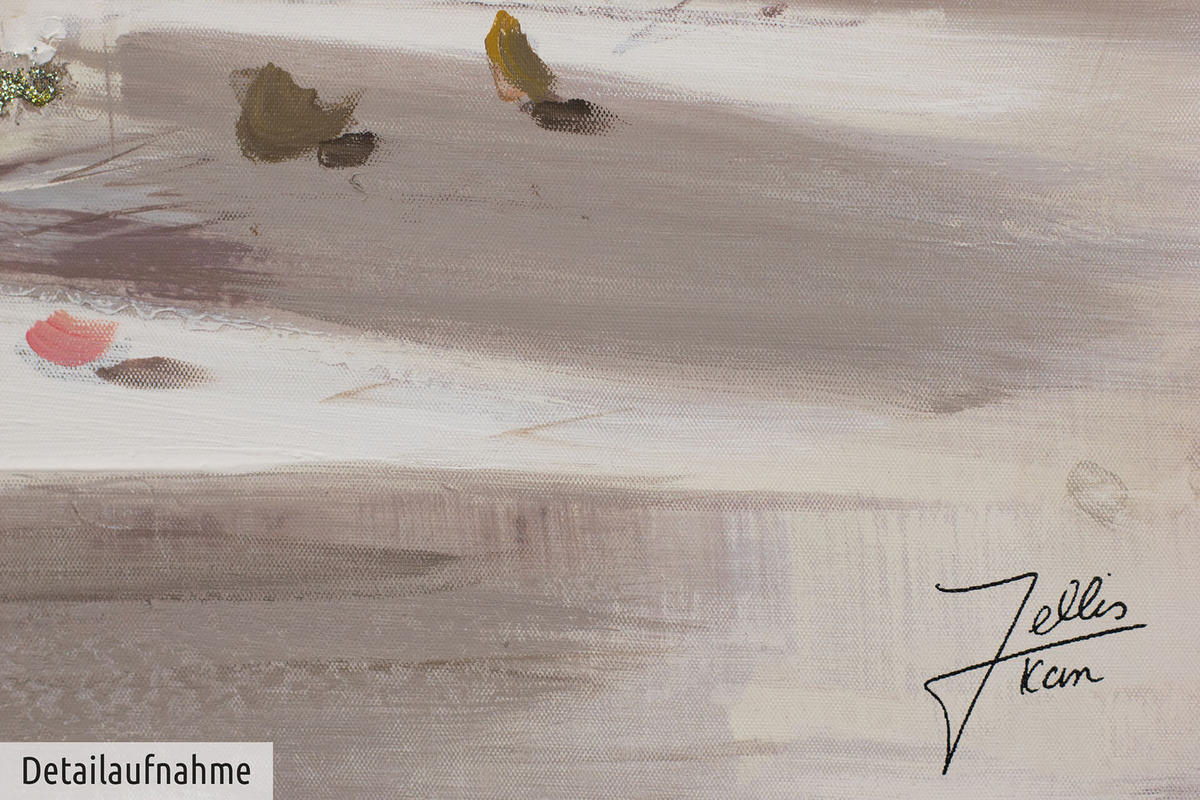 ACRYLBILD HANDGEMALT 60/60 cm - Pink, Holz/Textil (60/60cm) - KUNSTLOFT