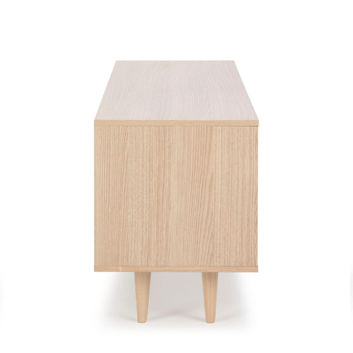 TV-ELEMENT Denia 2 Türen Eiche/Weiß - Weiß, Holzwerkstoff (140/53/40cm) - VS Venta-stock