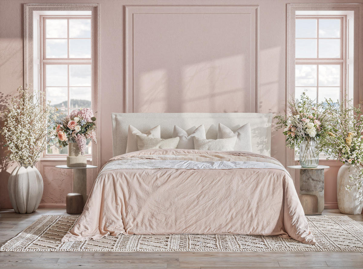 BOXBETT Saffron 140/200 cm, in Creme, Bettkasten, Matratze, Topper - Creme/Schwarz, Holz/Holzwerkstoff (140/200cm) - Maison de Reve