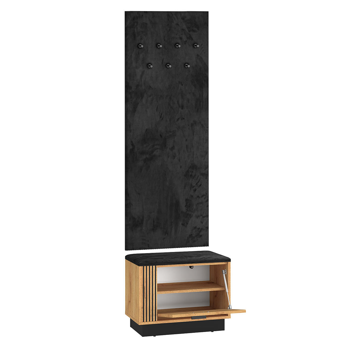 SCHUHMÖBEL Nilo Holz - Braun, Holzwerkstoff (60/49/34cm) - Petits-meubles