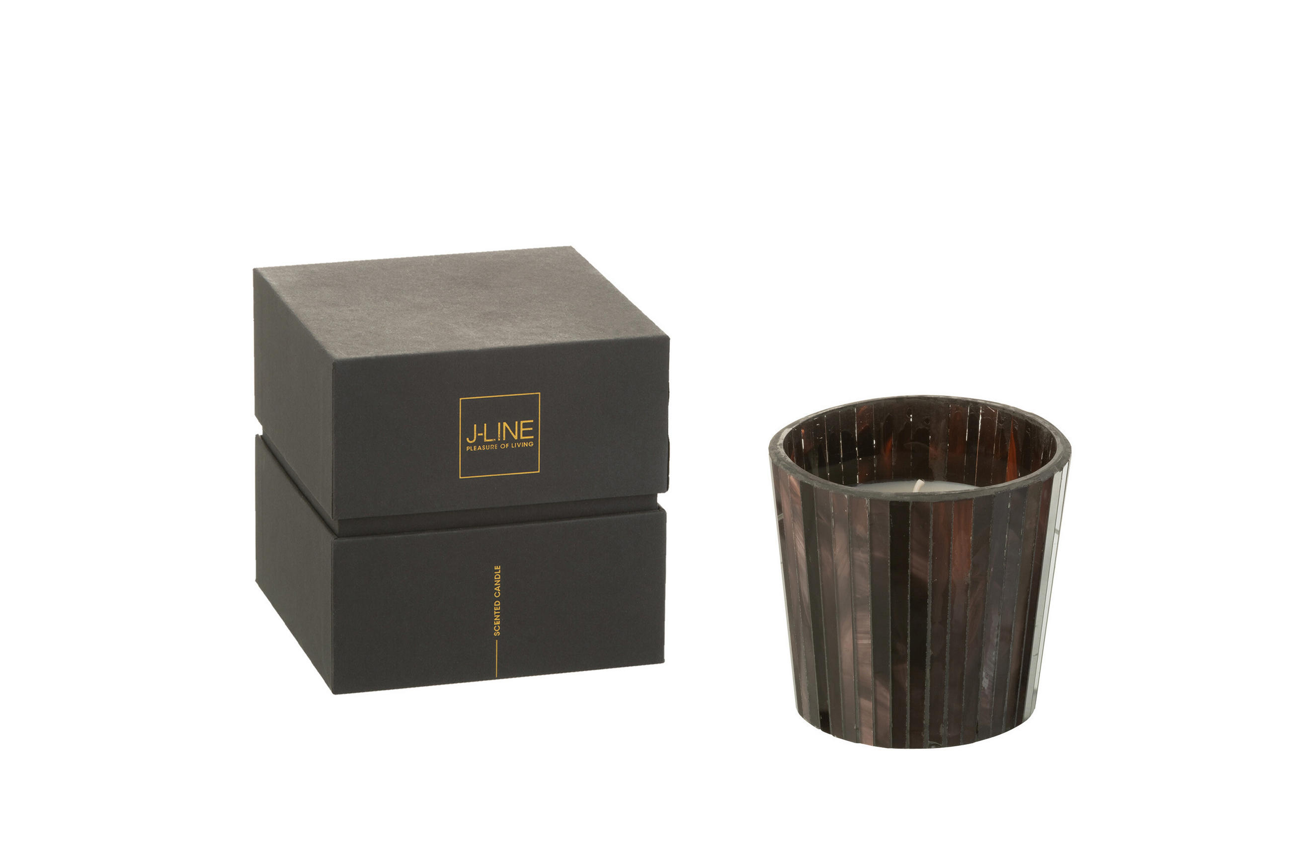 DUFTKERZE NOA - Braun - S - 35 Std. - Braun, Paraffin (12/11.5cm) - J-Line