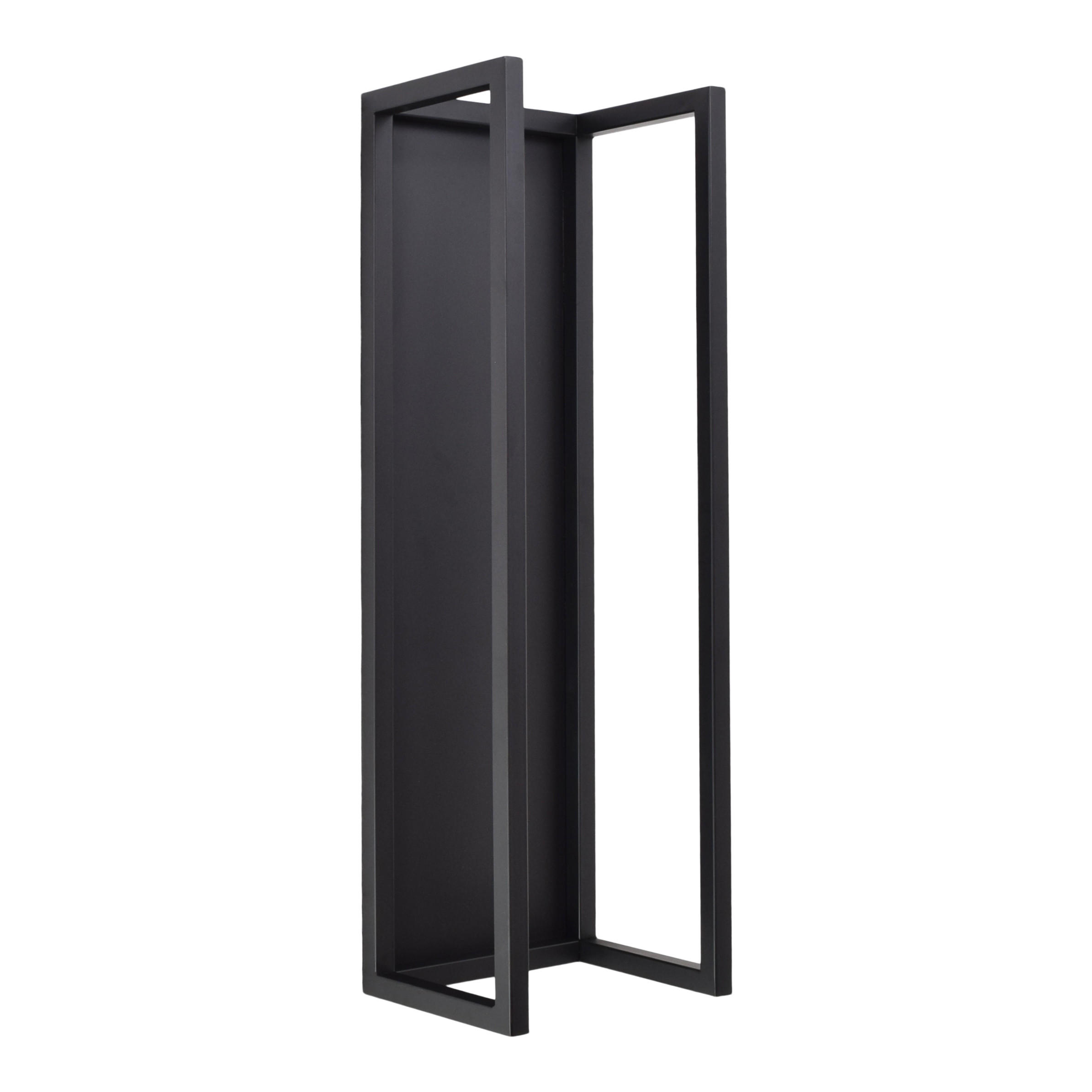 BRENNHOLZSTÄNDER Festes Schwarz - Schwarz, Metall (30/95/25cm) - LOFT42