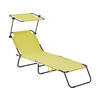 SONNENLIEGE lazy Gelb - Gelb, Metall (54.5/73/180cm) - Habitat Garten