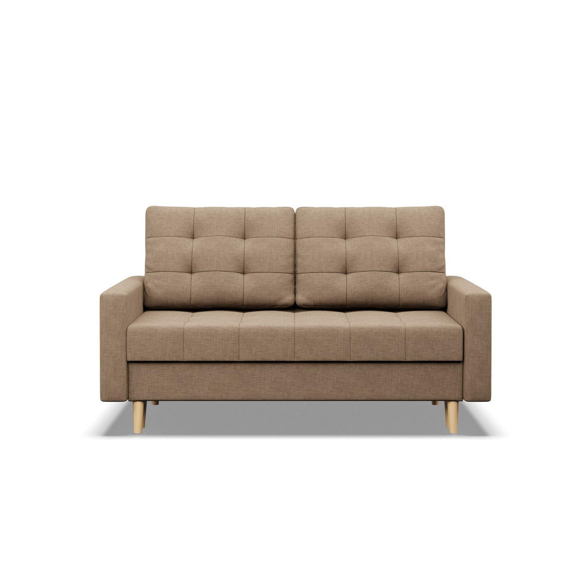 SOFA 2-SITZER MIT SCHLAFFUNKTION ELMA BONELL, Braun - Braun, Textil (152/92/92cm) - Mebligo