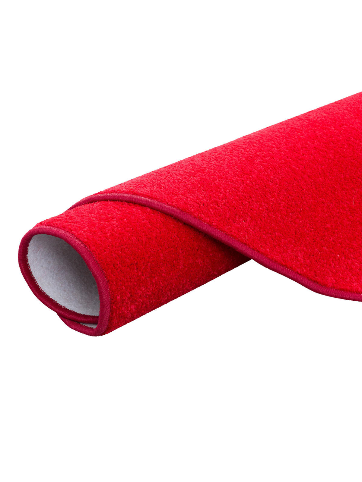 TREND VELOURS TEPPICH JOY RUND - Kirschrot, Textil (200/200cm) - Snapstyle