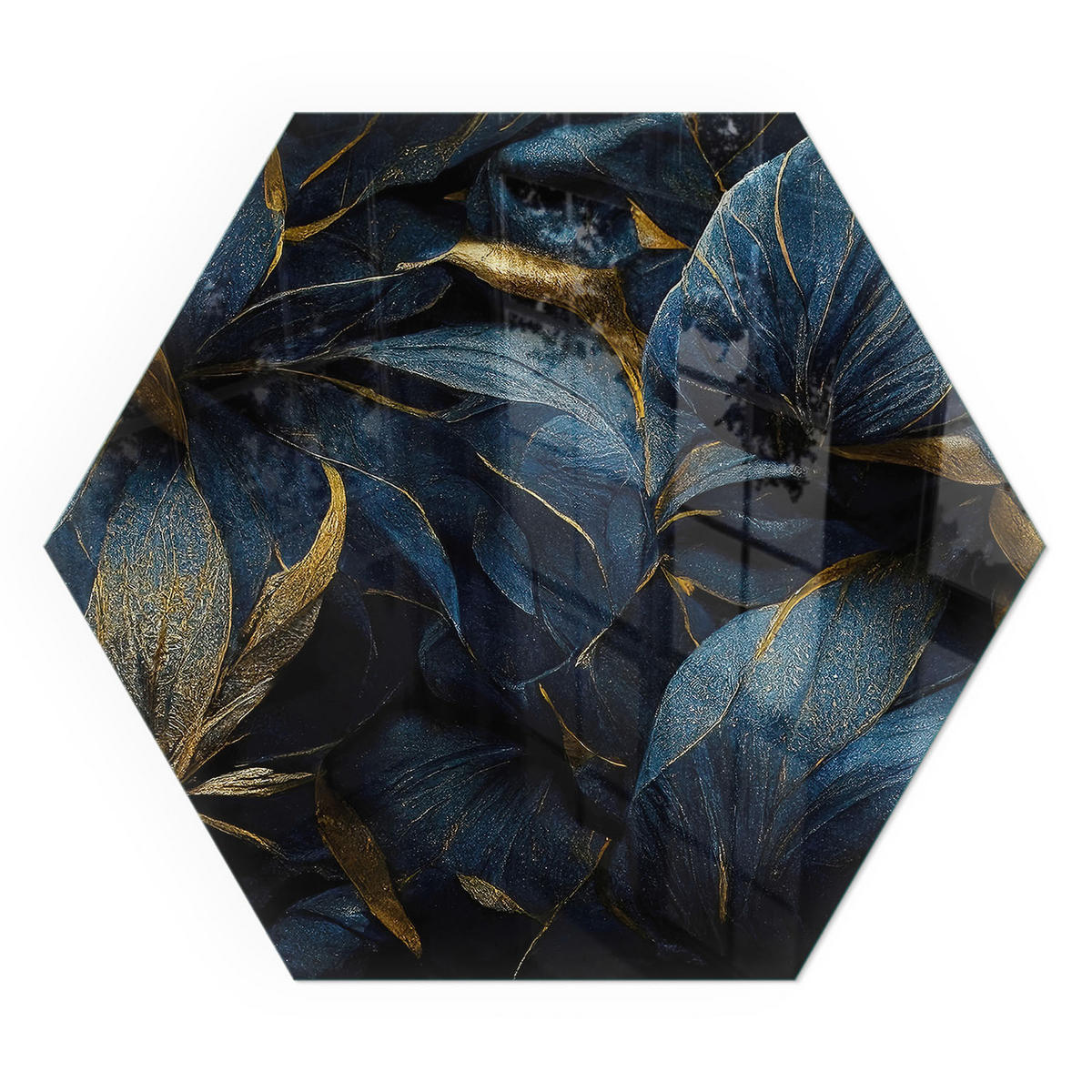 GLASPLATTE für Kamin h40 cm - Dunkelblau, Glas (40/40/0.4cm) - TULUP