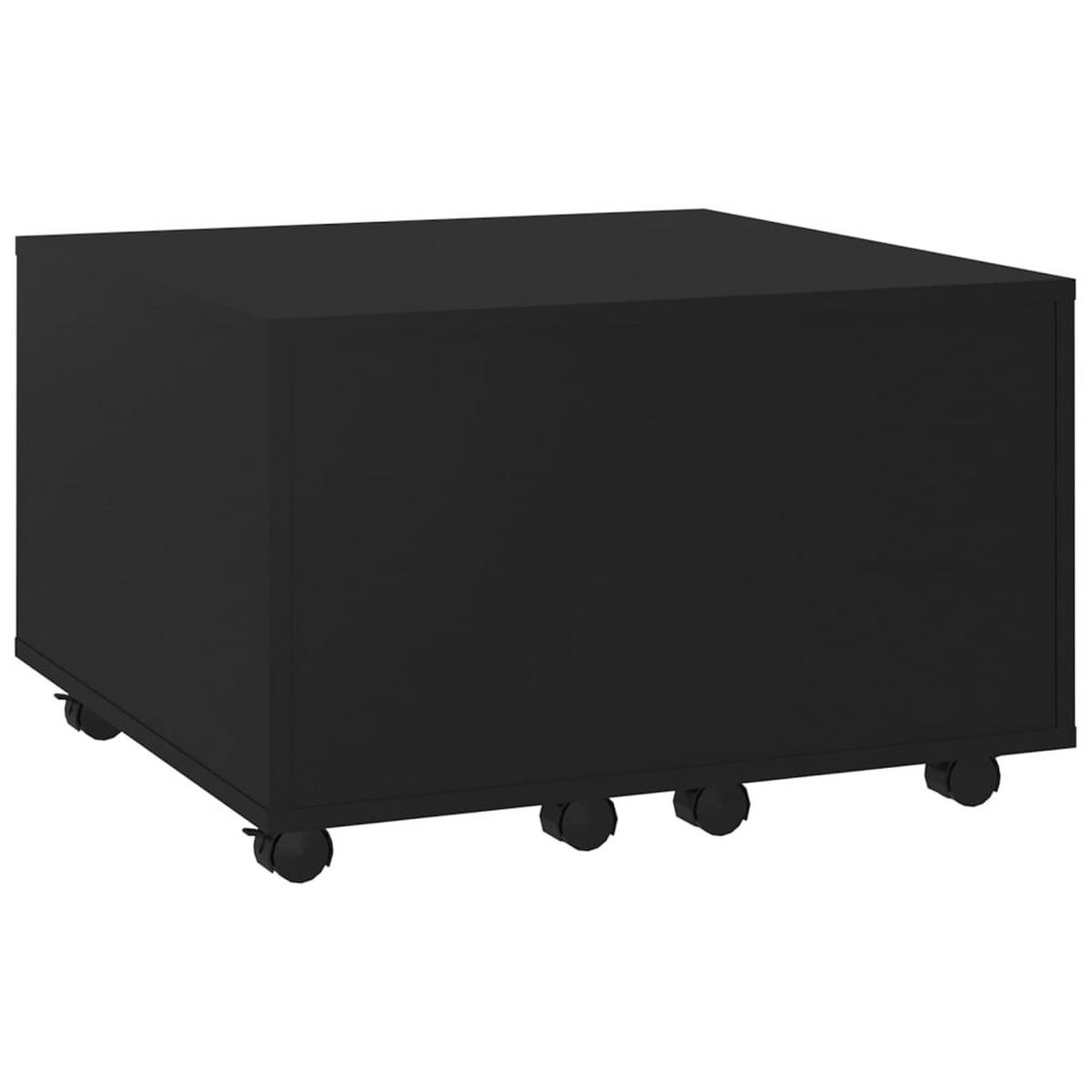 COUCHTISCH Schwarz 60x60x38 cm Holzwerkstoff - Schwarz, Holzwerkstoff (60/60/38cm) - furnicato
