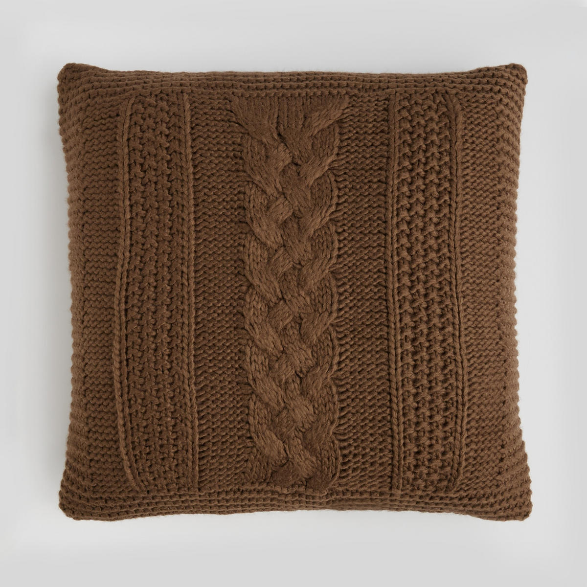 KISSENBEZUG Leto - Dunkelbraun, Kunststoff (45/45cm) - home&you
