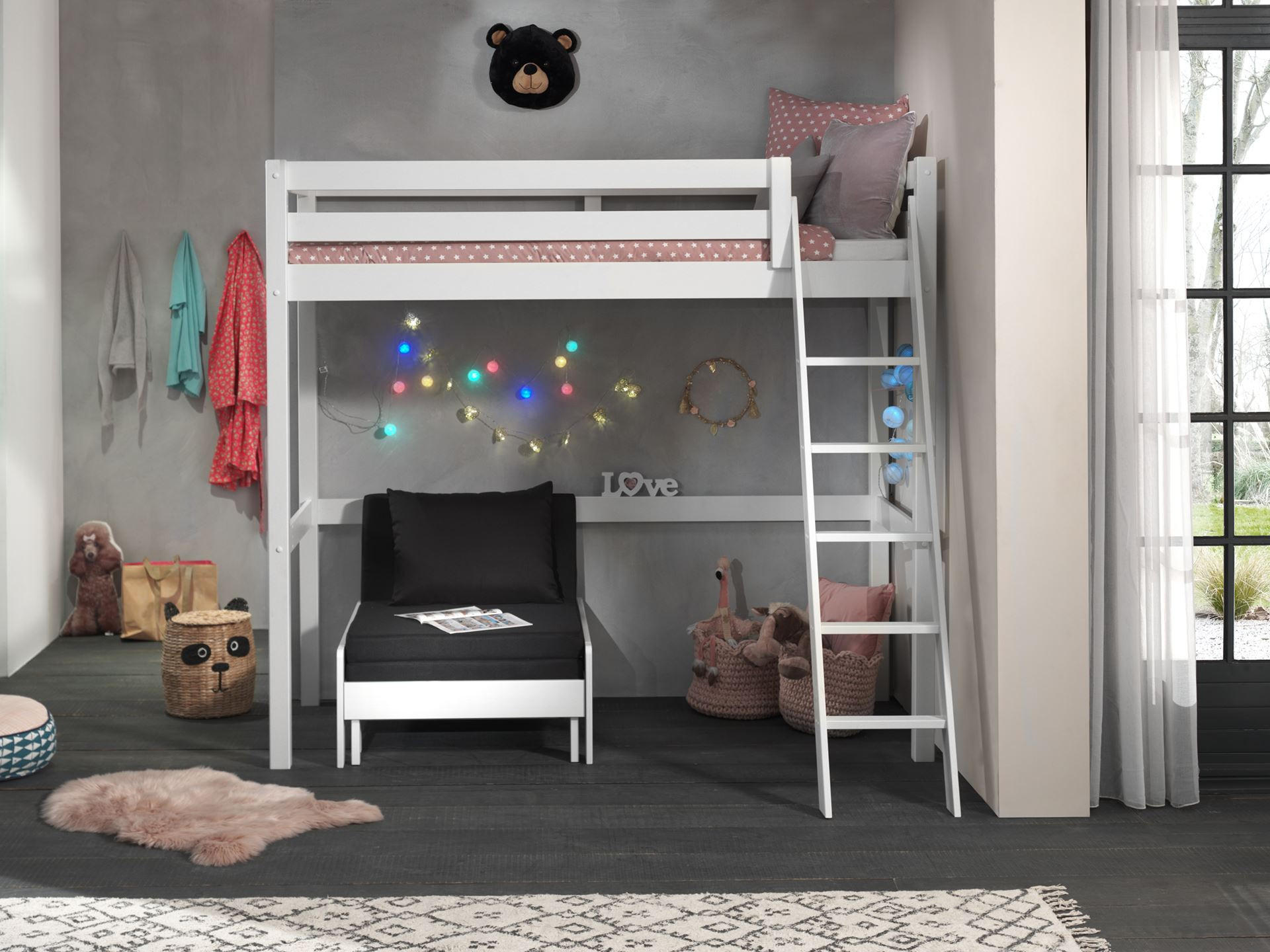 HOCHBETT Karolina 209x190x165 aus Massivholz in Weiß - Weiß, Holz (90/200cm) - 58aufmkessel
