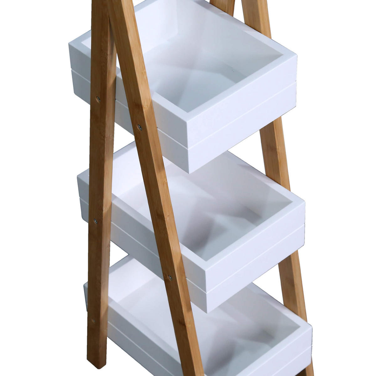 BADEZIMMERREGAL Weiß 30/21/81 cm - Weiß, Holzwerkstoff (30/81/21cm) - Mobili Rebecca