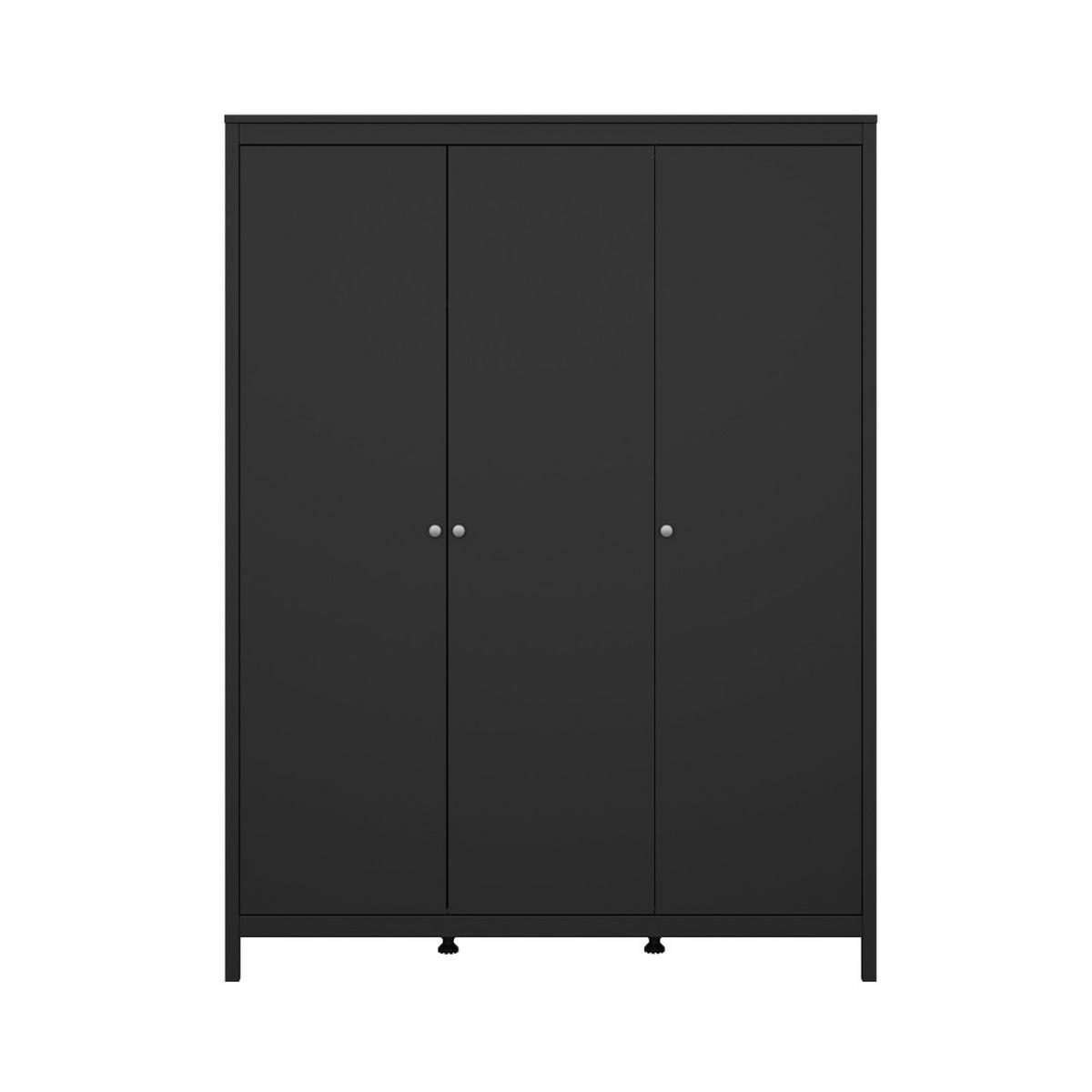 KLEIDERSCHRANK, Madrid, Schwarz, Metall, 150 x 59 x 199 cm - Schwarz, Metall (150/199/59cm) - ebuy24