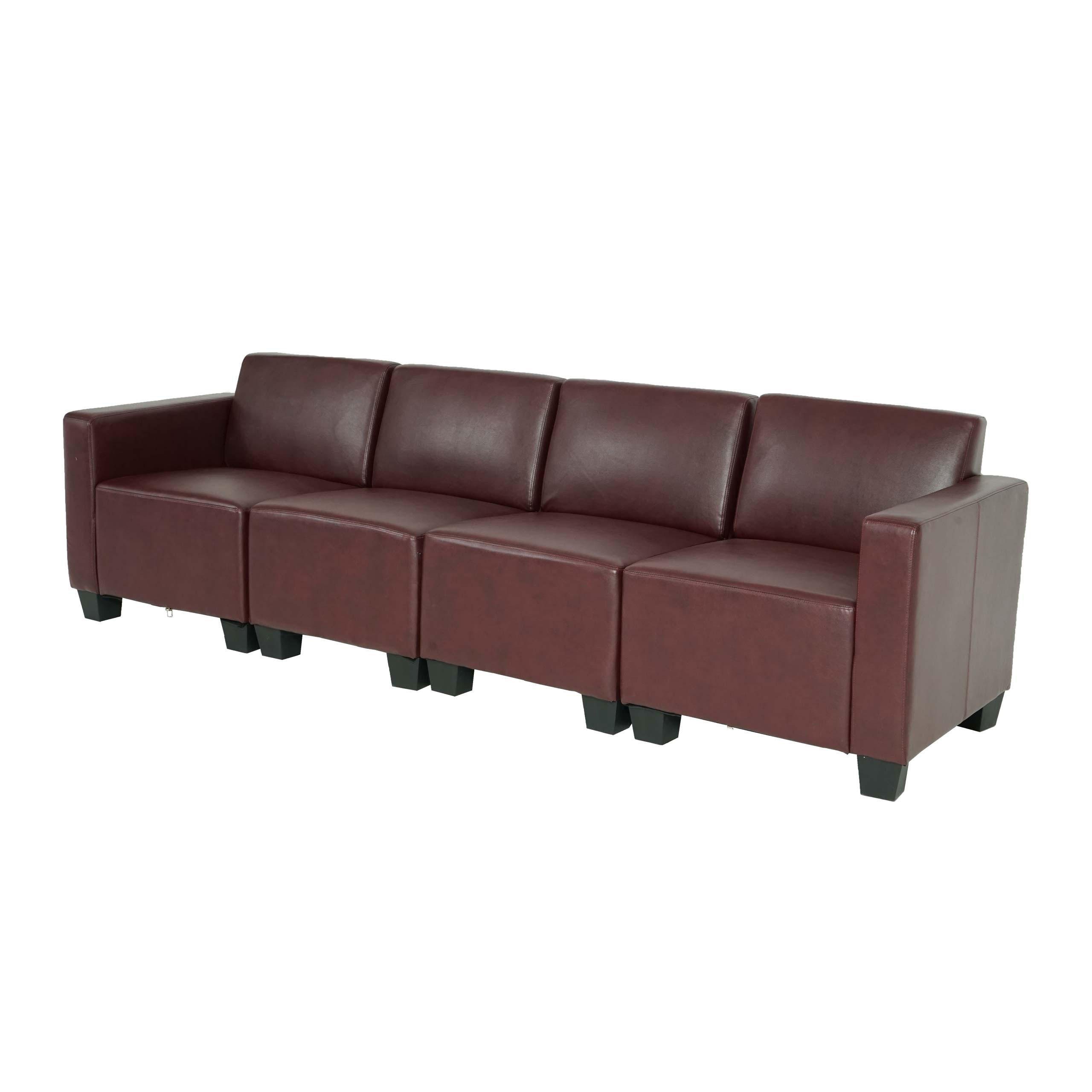 4-SITZER SOFA Rotbraun - Rotbraun, Textil (250/76/72cm) - MCW