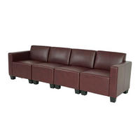 4-SITZER SOFA Rotbraun - Rotbraun, Textil (250/76/72cm) - MCW