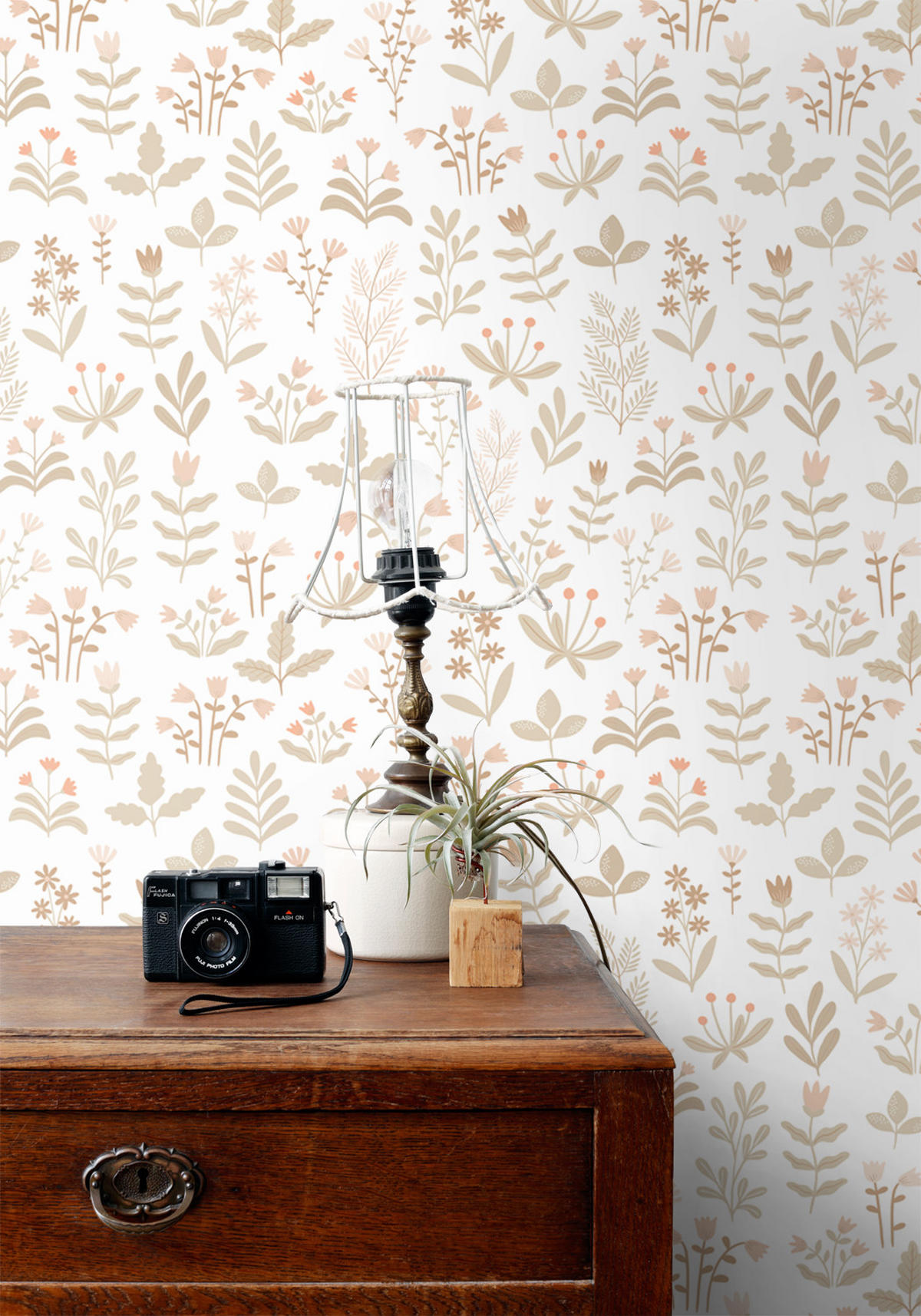 TAPETE Feldblumen 50 x 900 cm - Beige, Papier (50/900cm) - ESTAhome