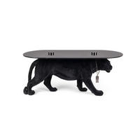 COUCHTISCH Dope As Hell Panther Schwarz - Schwarz, Naturmaterialien (90/40/42cm) - Bold Moneky