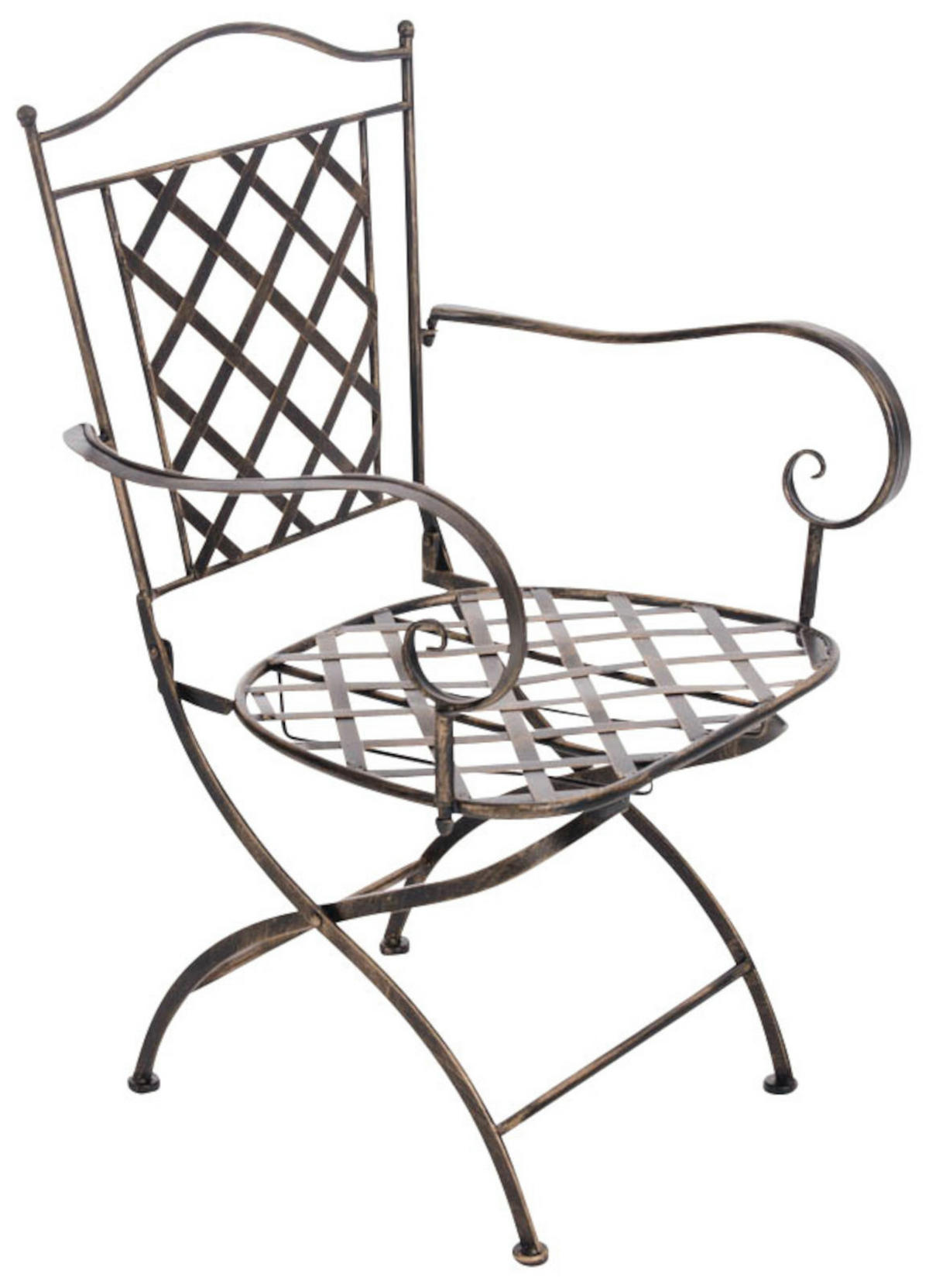 STÜHLE Athan - 2er Set bronze - Braun, Metall (56/93/51cm) - TPFGarden