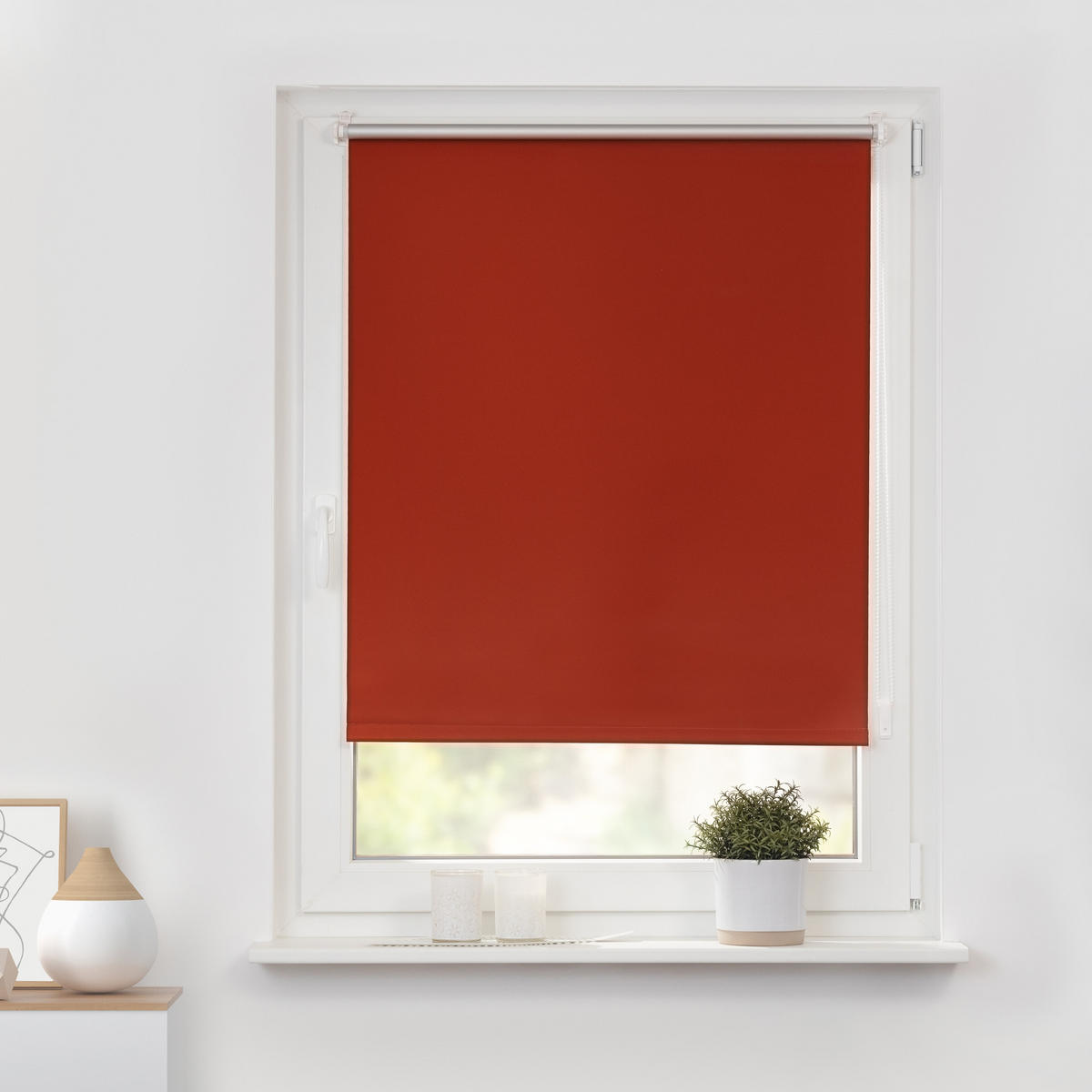 THERMO-ROLLO KLEMMFIX, OHNE BOHREN, VERDUNKELUNG - Terra cotta, Kunststoff (85/150cm) - Lichtblick Original