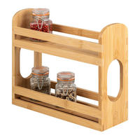 GEWÜRZREGAL, Bambus - Braun, Holz (29/10/24.5cm) - eluno