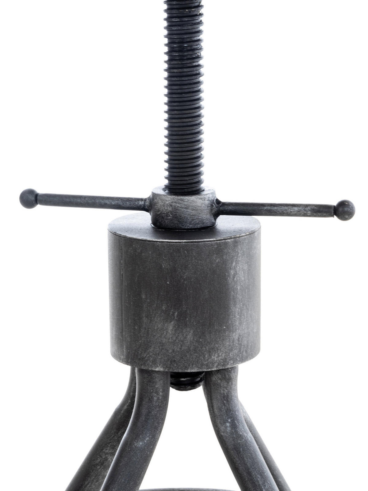 BARHOCKER Hafa, Holzsitz Gestell, Antik Silber - Silberfarben, Holz/Metall (41/100/41cm) - TPFLiving