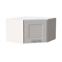 ECKHÄNGESCHRANK Oslo W10/60/36 Weiß / Weiß Matt 60 / 60 / 36cm - Weiß, Holz/Holzwerkstoff (60/36/60cm) - Feldmann-Wohnen