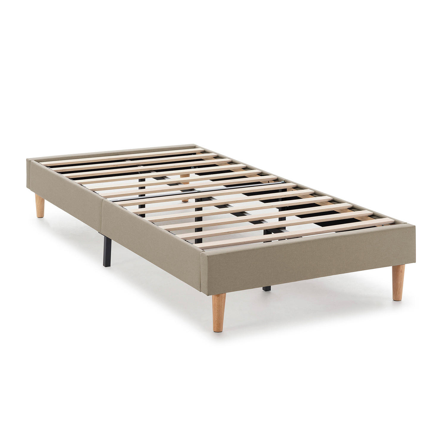 POLSTERBETT 90x190 cm Aura, Beige - Beige, Textil (190/90/30cm) - VS Venta-stock