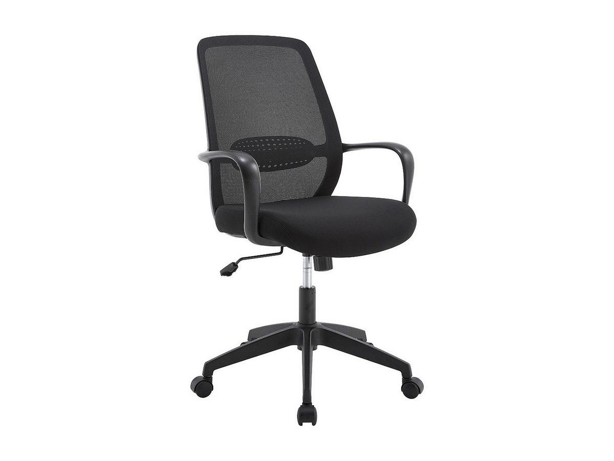 BÜROSTUHL ohne Armlehnen - 60.5 cm x 61.5 cm - stoff - schwarz Vatista - Schwarz, Textil (60.5/103/61.5cm) - Vente-Unique