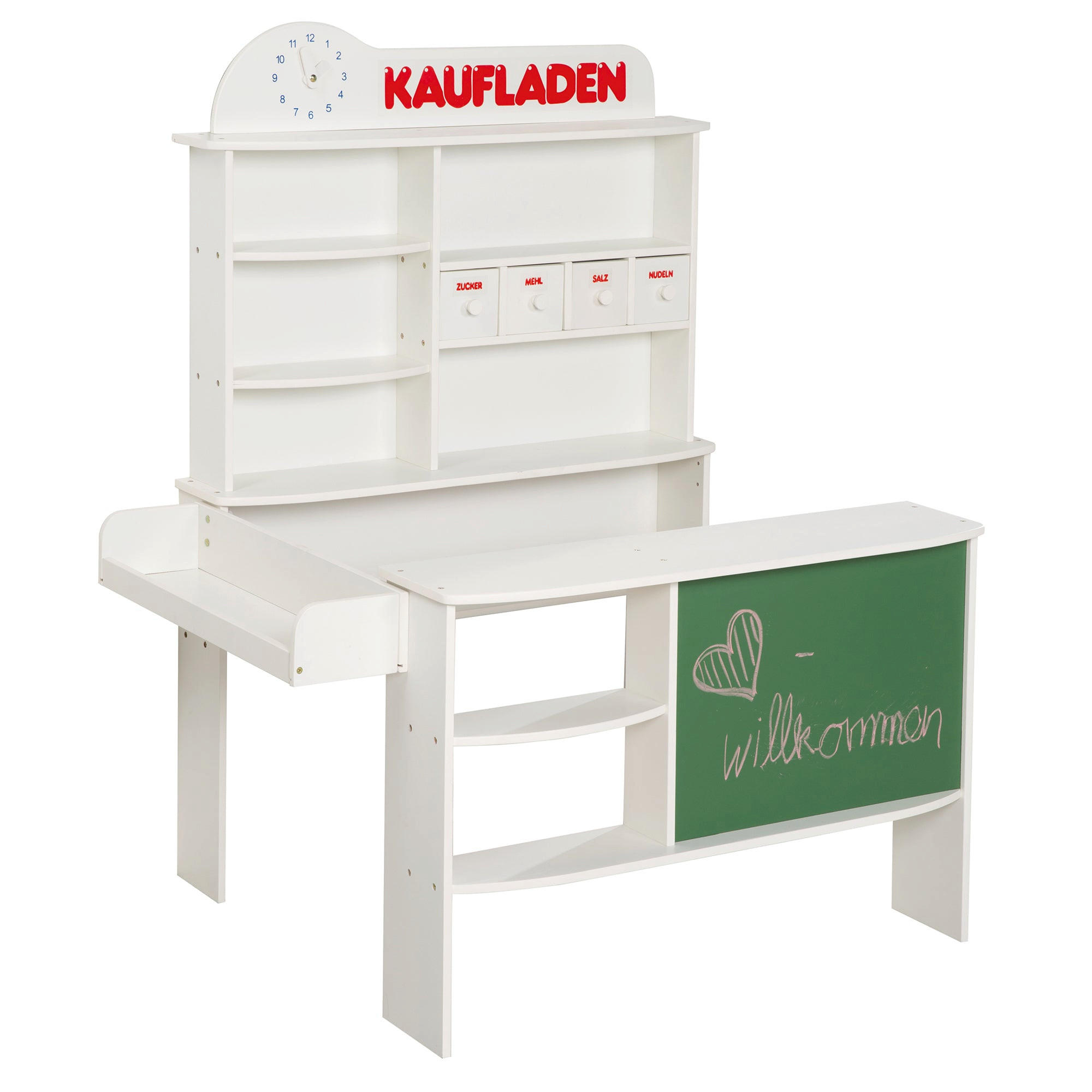 VERKAUFSSTAND - Weiß, Holzwerkstoff (100/120/78cm) - Roba