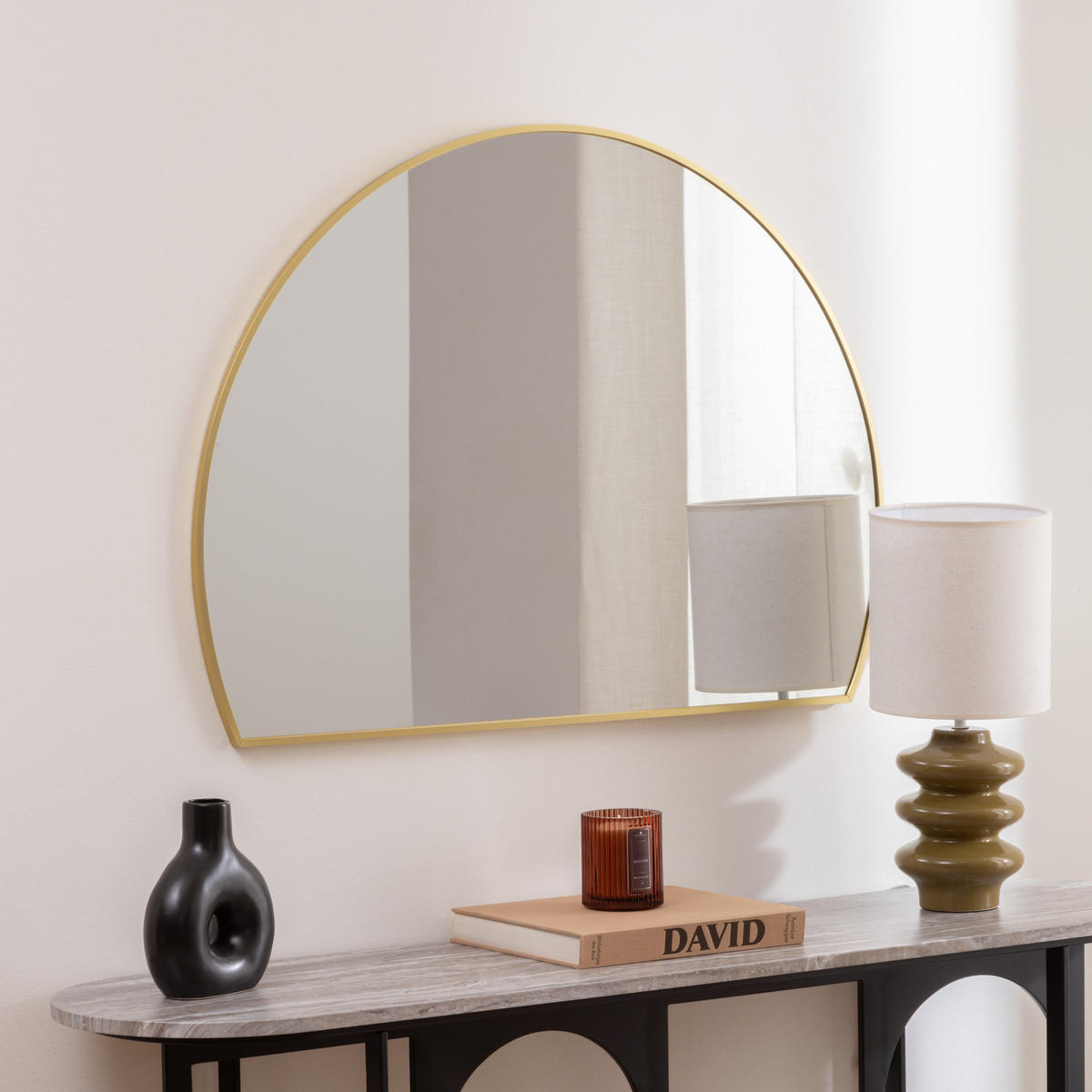 FLURSPIEGEL Metallrahmen Alice 90/1,7/65 cm - Goldfarben, Metall (1.7/65/90cm) - Atmosphera Createur d´interieur