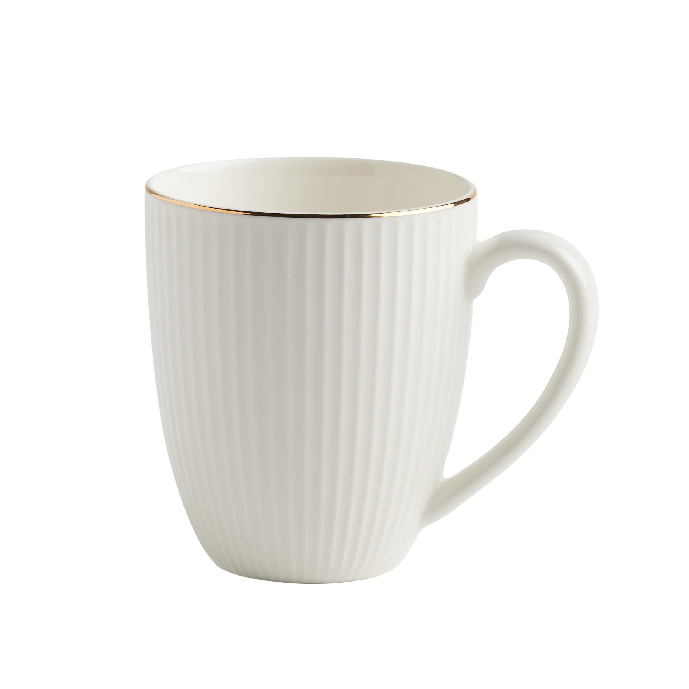 BECHER Stello 380ml, weiß - Weiß, Keramik (0.38L) - home&you