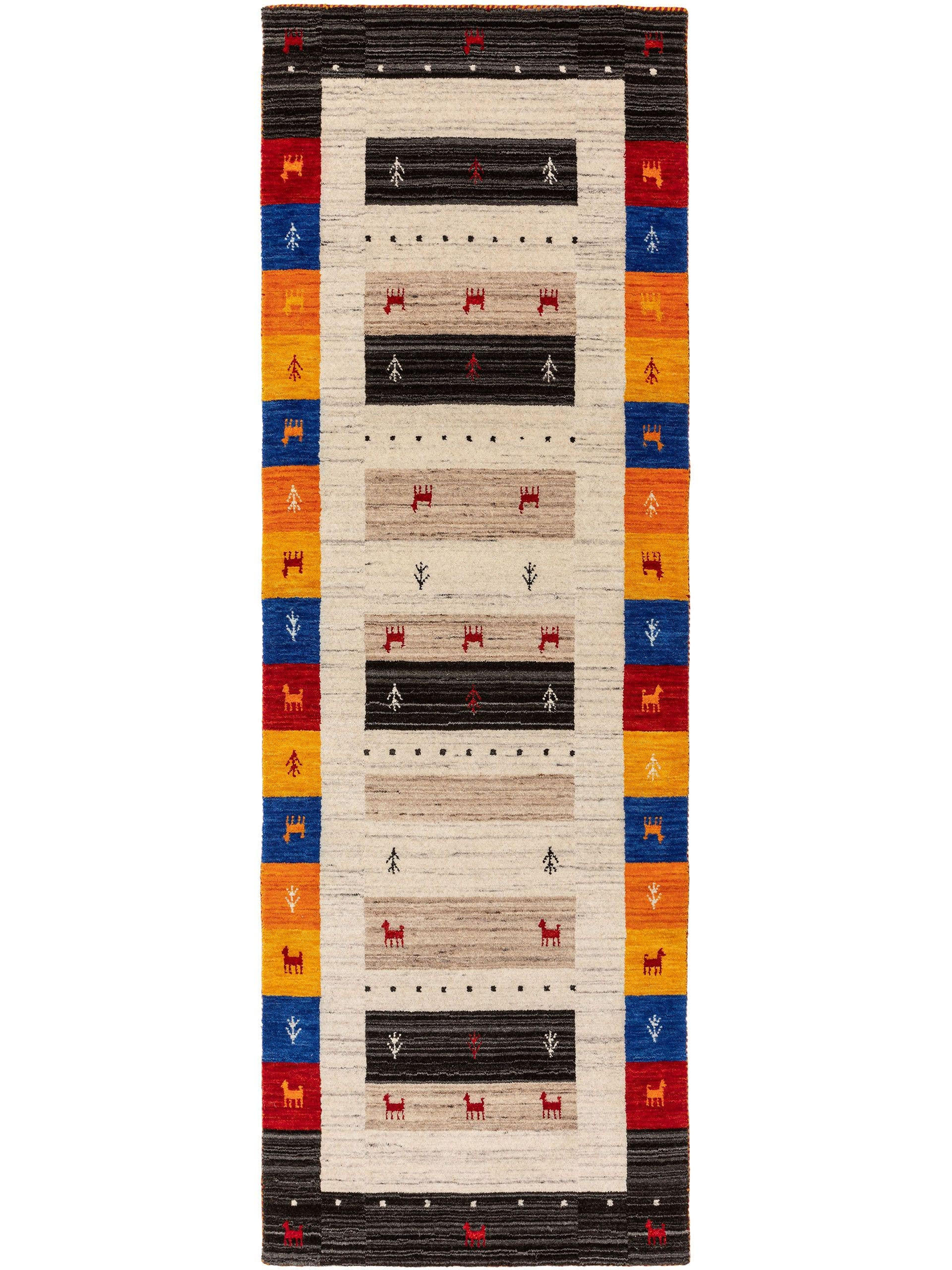 WOLLTEPPICH-LÄUFER Jamal Multicolor 80x250 cm - Multicolor, Textil (80/250cm) - benuta Nest