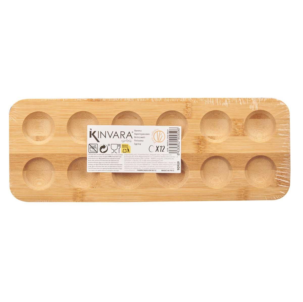 EIERBEHÄLTER Bambus 30/11,5 cm - Braun, Naturmaterialien (11.5/1.6/30cm) - Kinvara