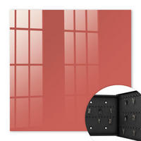 SCHLÜSSELBOX Schwarz 30x30 cm- Türöffnung nach rechts - Dunkellachs - Koralle, Metall (30/30/5cm) - TULUP
